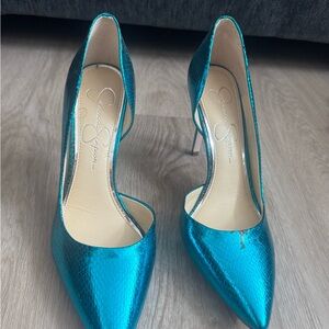 Jessica Simpson Vibrant Blue Heels